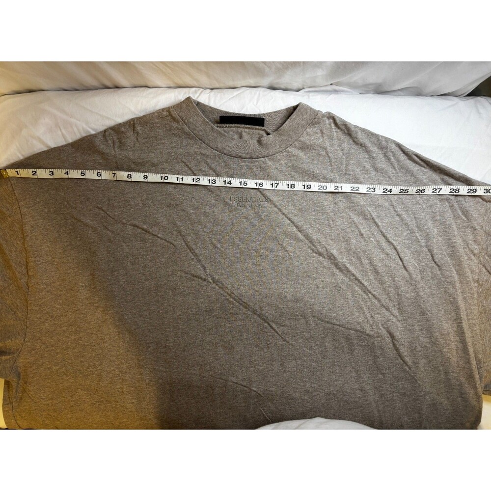 Fear of God Essentials Mens XXL Oatmeal Heather Long Sleeve Shirt FOG Cotton - Picture 8 of 12